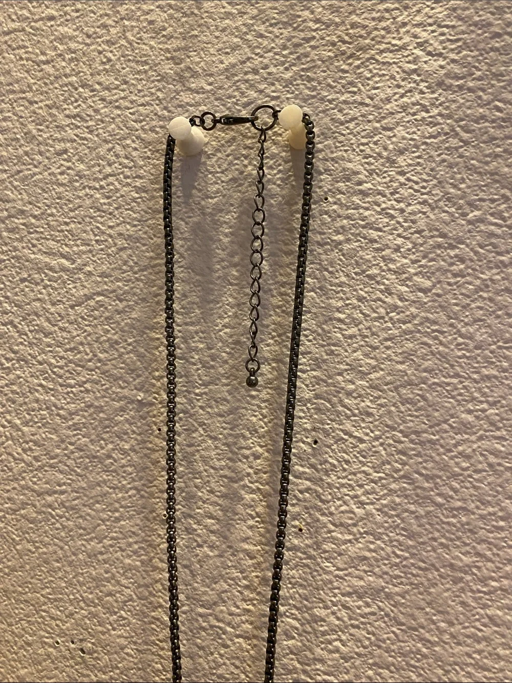 Delicate Crystal Y-Necklace with Black Teardrop Accent